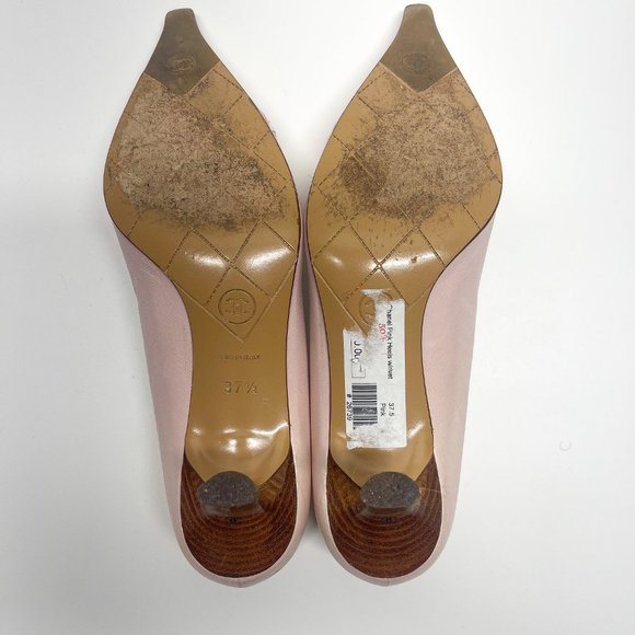 Chanel Vintage Pink Pointy Toe Heels - Size US 6.5/EU 37.5 - Picture 3 of 4